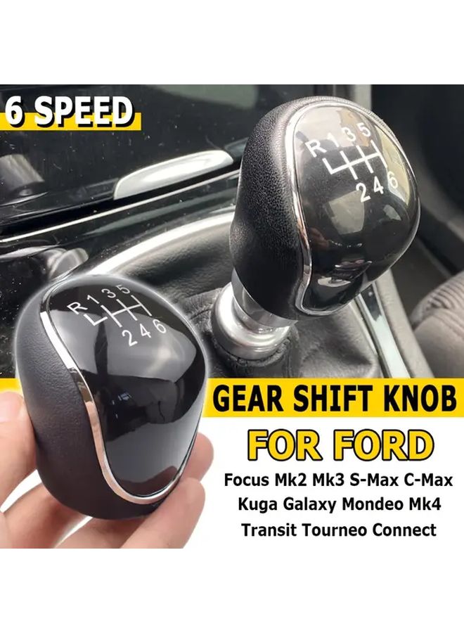 6 Speed Gear Shift Knob For Ford Focus MK2 MK3 MK4 And Galaxy Models - Image 5
